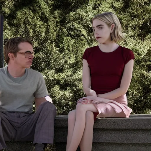 Image similar to kiernan shipka as sabrina spellman with walter white, still from chilling adventures of sabrina