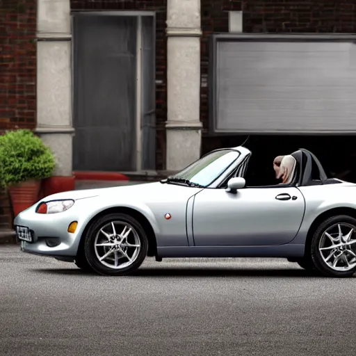 Image similar to Mazda MX-5 1990 - Miata, Realistic, HDR, 8K, Dynamic Lighting,