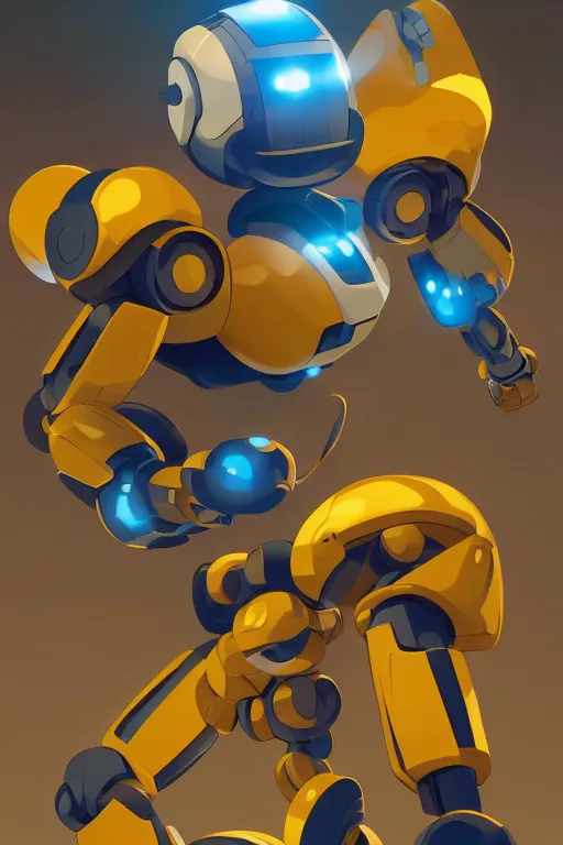 Image similar to metabots medabots medarotto medarot robot minimalist comics, behance hd by jesper ejsing, by rhads, makoto shinkai and lois van baarle, ilya kuvshinov, rossdraws global illumination ray tracing hdr radiating a glowing aura