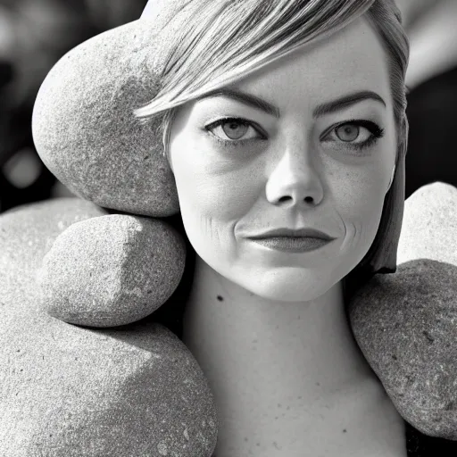 Image similar to emma stone as a stone