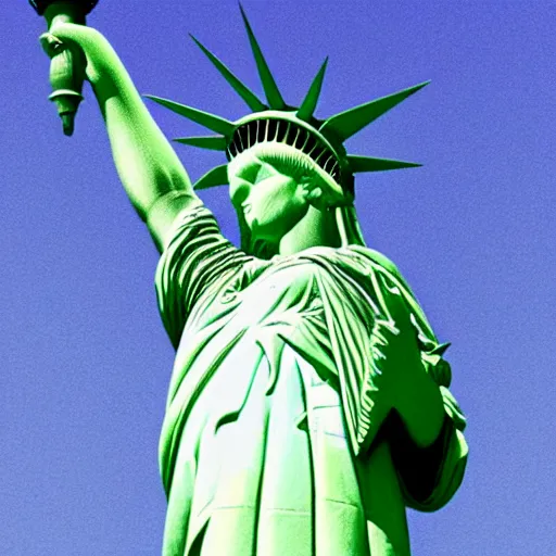 Prompt: The Statue of Liberty dabbing