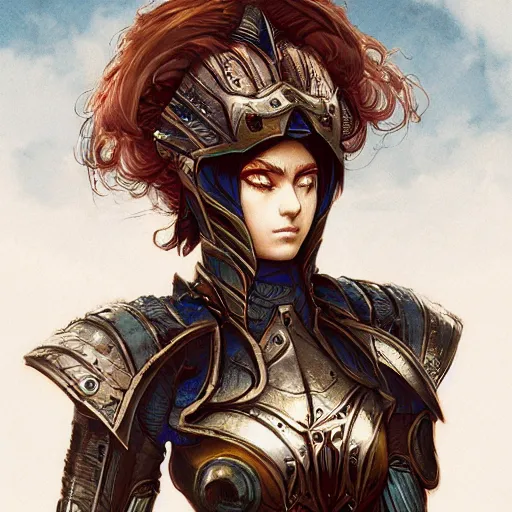 Image similar to dhamphir, artstation, concept art, tyrant, makoto shinkai, kilian eng, ayami kojima face, plate armor, fantasy, digital art, female