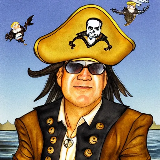 Prompt: scott morrison as a pirate