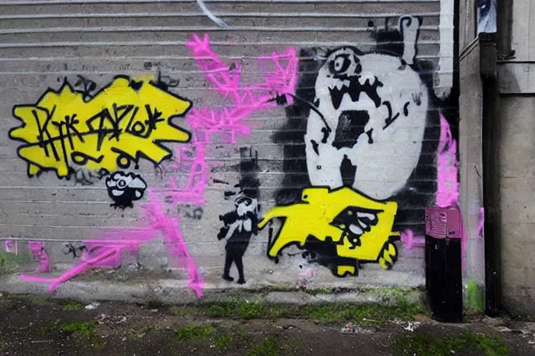 Image similar to “Latest graffiti by Banksy”