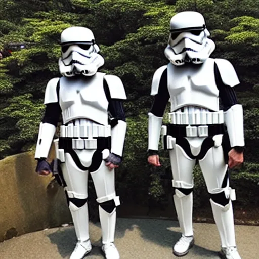 Image similar to “ storm troopers on holiday in japan ”