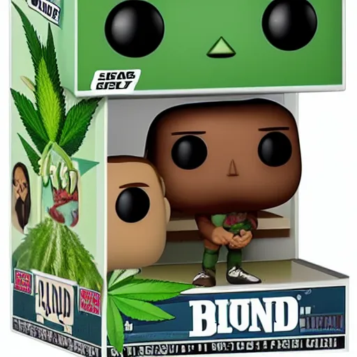 Image similar to beautiful giant marijuana bud as a funko pop