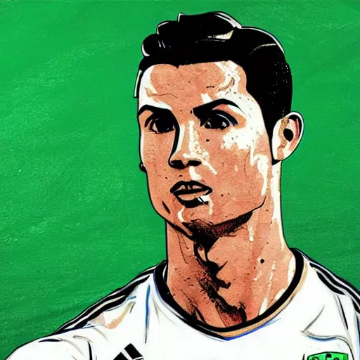 Image similar to cristiano ronaldo by leonardo da vinci