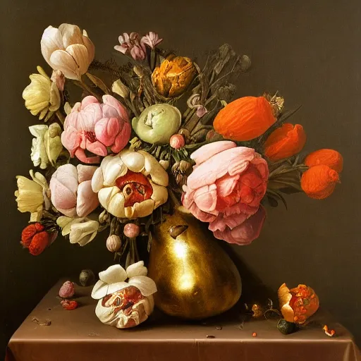 Image similar to disgusting disturbing dutch golden age bizarre floral still life with many human toes sprouting up everywhere by rachel ruysch black background chiaroscuro beautiful dramatic lighting perfect composition high definition 8 k 1 0 8 0 p