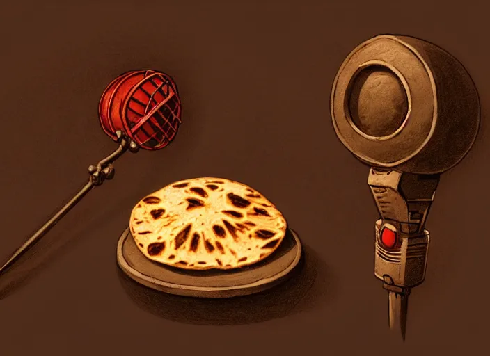 Image similar to two tortillas holding microphones, by marco bucci and frank frazetta, style of magic the gathering, high resolution, fantasy coloring, intricate, digital painting, artstation, smooth, sharp focus