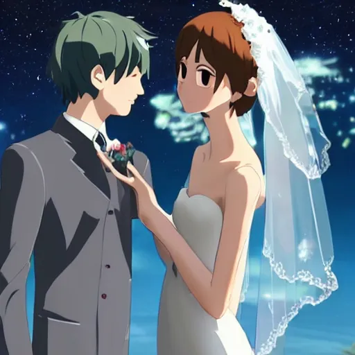 Image similar to isopod wedding makoto shinkai