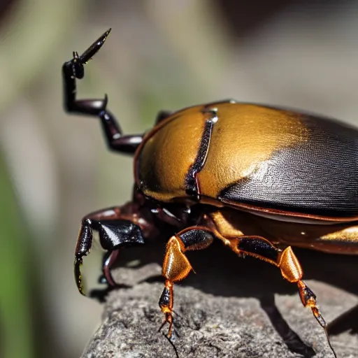 Prompt: stag beetle hybrid lucanus cervus