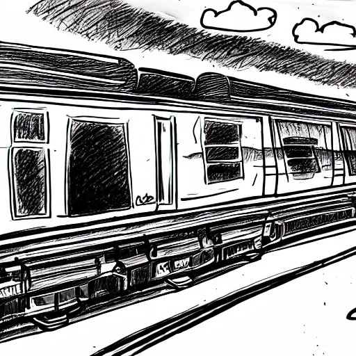 Image similar to self - drawing train