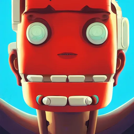 Image similar to face icon stylized minimalist futurama, loftis, cory behance hd by jesper ejsing, by rhads, makoto shinkai and lois van baarle, ilya kuvshinov, rossdraws global illumination