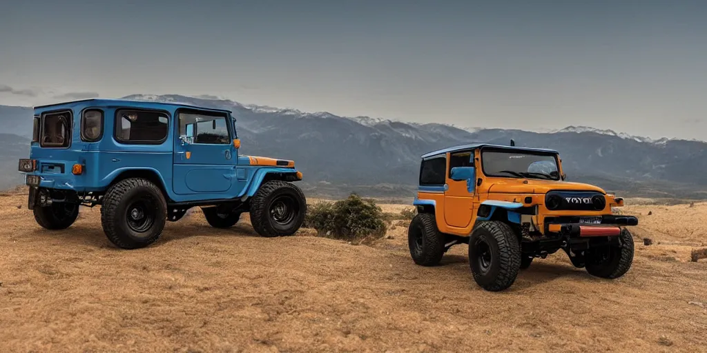 Image similar to “2022 Toyota FJ40, ultra realistic, 4K”