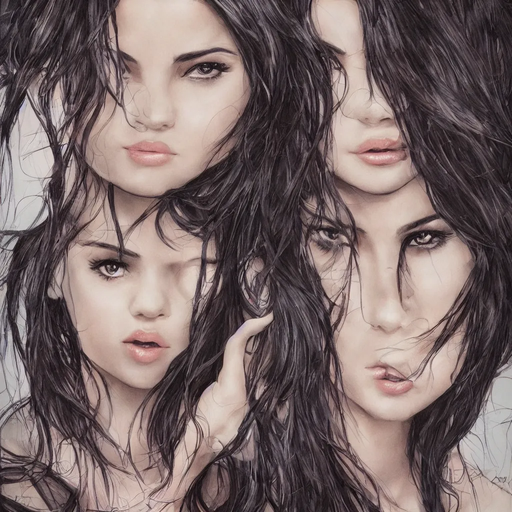Prompt: Selena Gomez by Artgerm