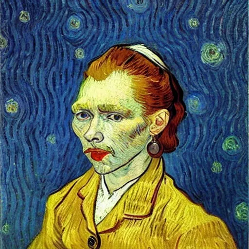 Image similar to van gogh girl with the pearl earing