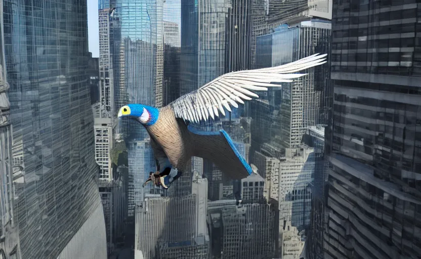 Prompt: giant falco lombardi terrorizing city, highly detailed, extremely high quality, hd, 4 k, 8 k, professional photographer, 4 0 mp, lifelike, top - rated, award winning, cinematic, realistic, detailed lighting, detailed shadows, sharp, no blur, edited, corrected, trending