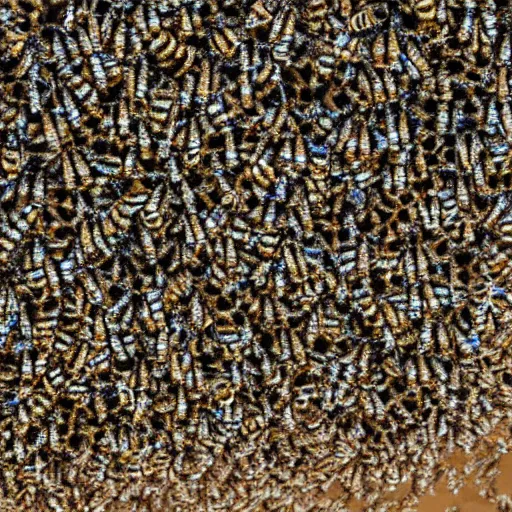 Image similar to swarm of bees emerge from a paper next like a cyclone