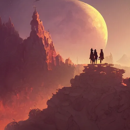 Image similar to two lovers getting eloping on the moon, fantasy, intricate, elegant, highly detailed, digital painting artstation, blender, unreal engine 5, octane render, smooth, sharp focus, illustration, by Anton Fadeev and Philipp A. Urlich and Pengzhen Zhang and Andreas Rocha