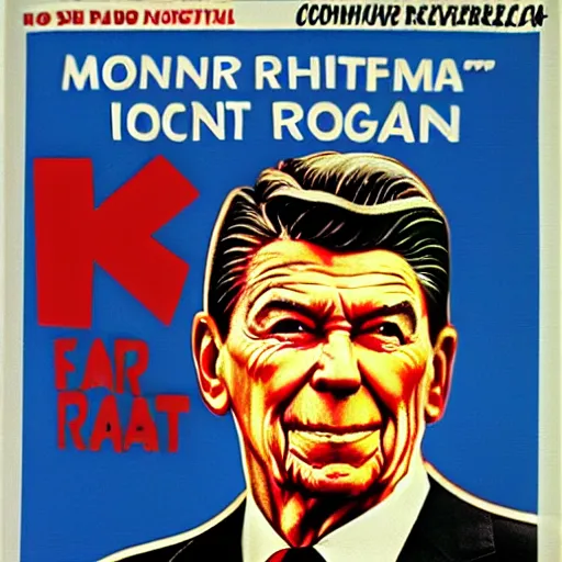 Image similar to communist ronald reagan