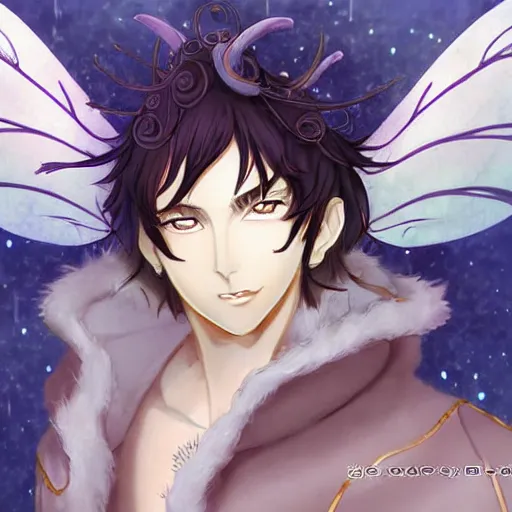 Prompt: portrait of oberon the king of faeries, anime fantasy illustration by tomoyuki yamasaki, kyoto studio, madhouse, ufotable, comixwave films, trending on artstation