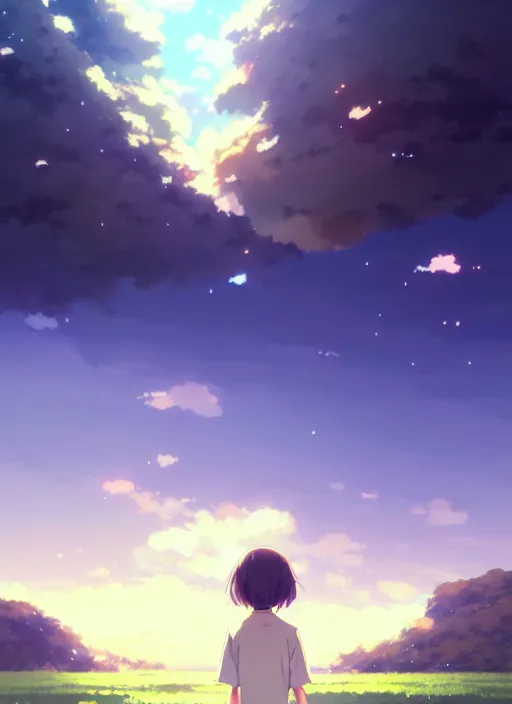Image similar to portrait of a potato, cloudy sky background lush landscape illustration concept art anime key visual trending pixiv fanbox by wlop and greg rutkowski and makoto shinkai and studio ghibli