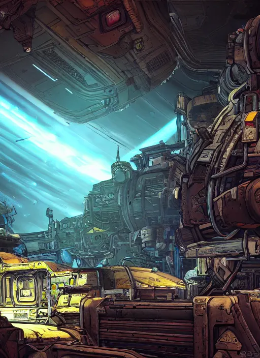 Borderlands 2 Hyperion Space Station , Dynamic | Stable Diffusion