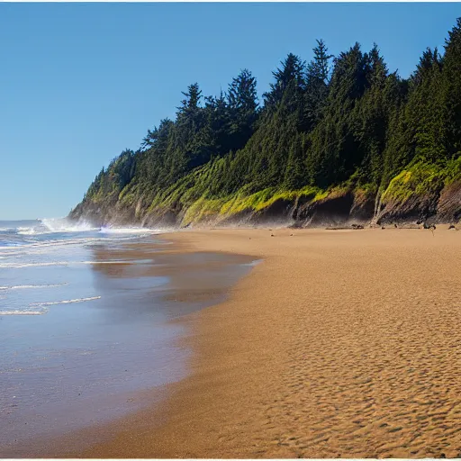 Prompt: Oregon beaches