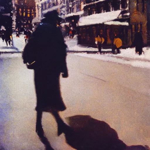 Prompt: an example of Saul Leiter's work