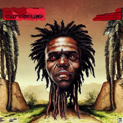 Image similar to chief keef morrowind album cover