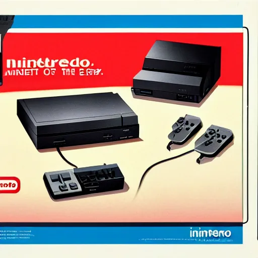 Prompt: ad for the nintendo entertainment system