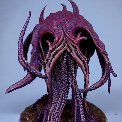 Prompt: ilithid mindflayer lich, D&d, highly detailed, honeycomb structure,