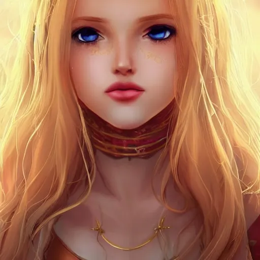 Image similar to blonde haired young gorgeous royal princess cute golden eyes concept art artstation pinterest wallpaper full hd high quality high resolution detailed beautiful epic masterpiece phenomenal incredible extraordinary amazing awesome spectacular exceptional astonishing astounding stunning magnificient wonderful marvelous