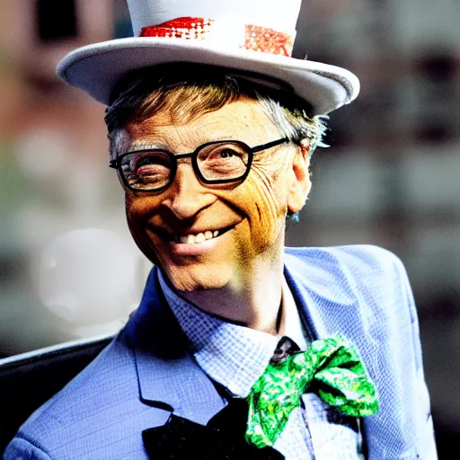 Prompt: Bill Gates as the Mad Hatter