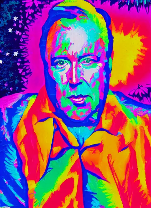 Image similar to alex jones by Zbigniew Brzezinski lisa frank