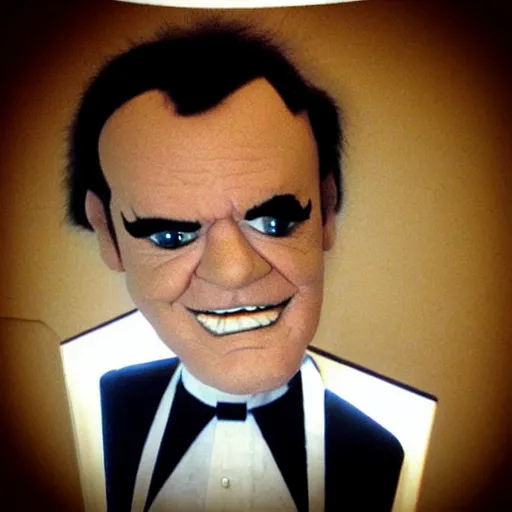 Prompt: “a Jack Nicholson plushie doll”