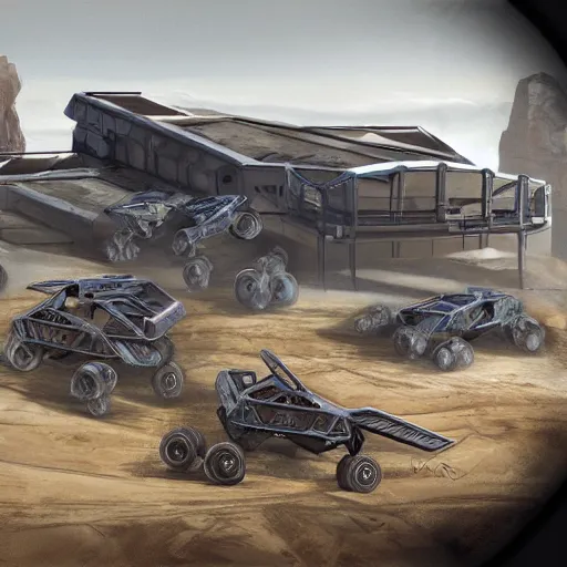 Image similar to concept art blueprint halo new atv vehicles studio photo