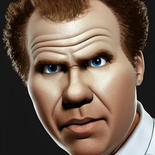 Image similar to live action will ferrell Megamind