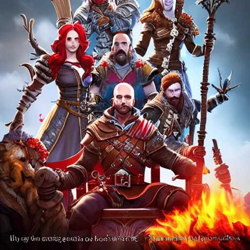 Image similar to divinity original sin 2 movie poster