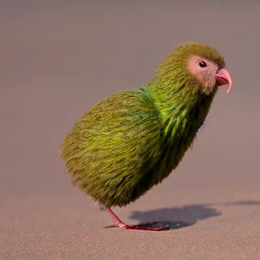 Prompt: a kiwi that is both a bird and a fruit