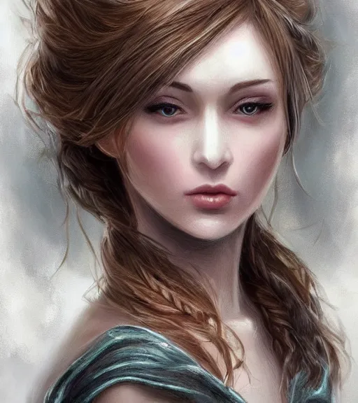 Image similar to Masterpiece. Beautiful Female face portrait. reddit.com/r/fantasy_art/top