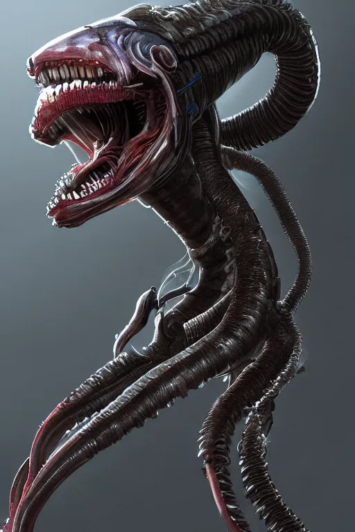 Image similar to a portrait of a Biolevel 4 Xenomorph experiment by Chris Tulloch McCabe, realistic, detailed, trending on artstation, wallpaper