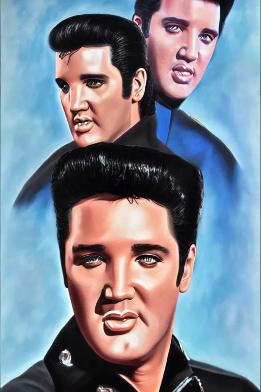 Image similar to film still of elvis presley on seinfeld, seinfeld, oil on canvas, intricate, portrait, 8 k highly professionally detailed, hdr, cgsociety