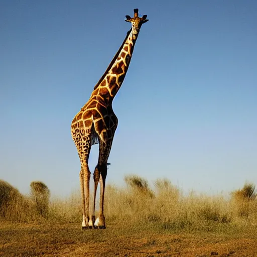 Prompt: a giraffe riding a bicycle