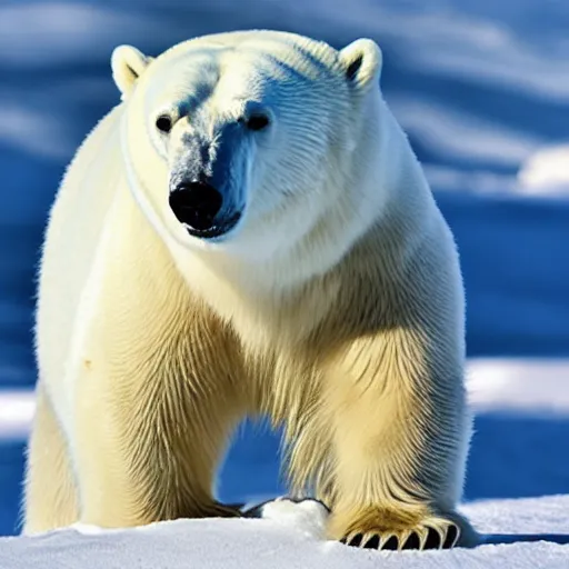 Prompt: polar bear wearing a nice suit, professional photoshoot