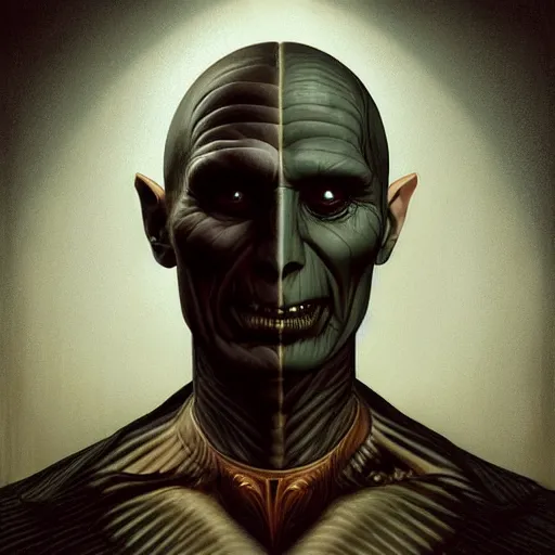 Prompt: lofi portait of the dark lord voldemort, Pixar style, by Tristan Eaton Stanley Artgerm and Tom Bagshaw.