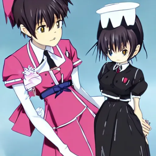 Image similar to shinji ikari maid