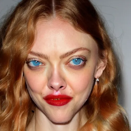 Image similar to a face looking like fried chicken, fried chicken model looking like amanda seyfried