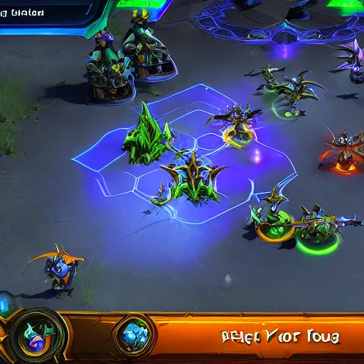 Image similar to heroes of the storm, game review, screenshot, high quality