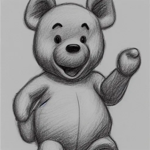 Image similar to anatomy drawing of winnie the poo